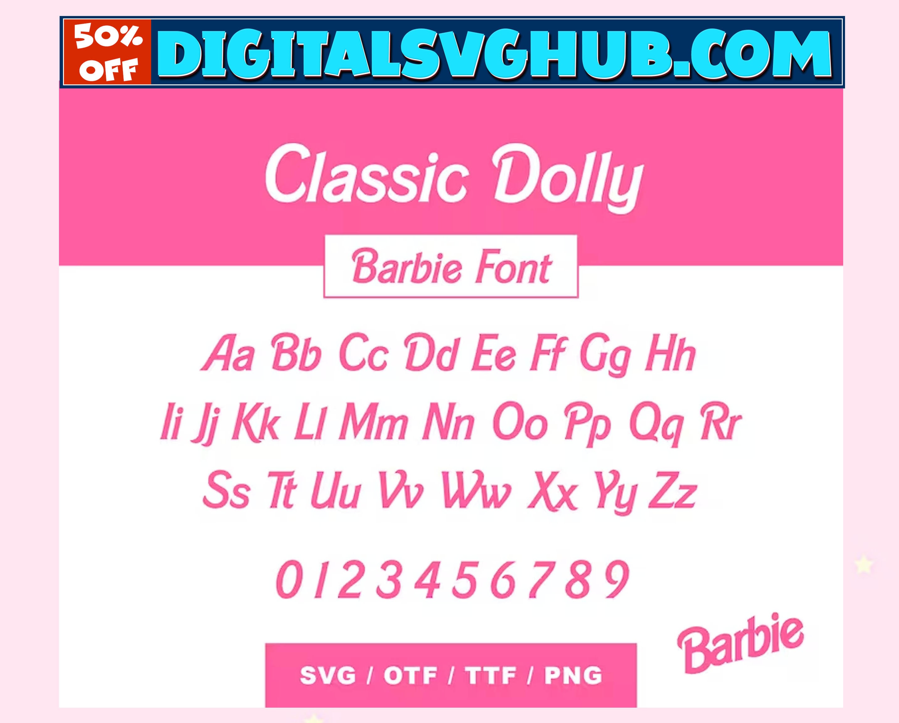 Barbie Font Bundle SVG Pink Dolly Font Alphabet Barbi Font - Etsy UK