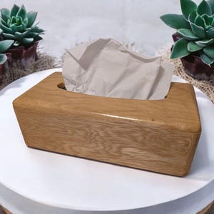 Wood Tissue Box Cover