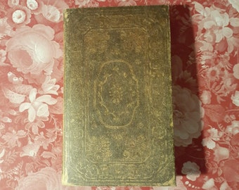 Very Charming Antique Pocket Notebook / Pocket Journal. Very Old and Rare. Elegant Cloth Hardbound.