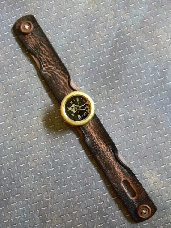 Unique Custom Steampunk Style Distressed Leather … - image 1