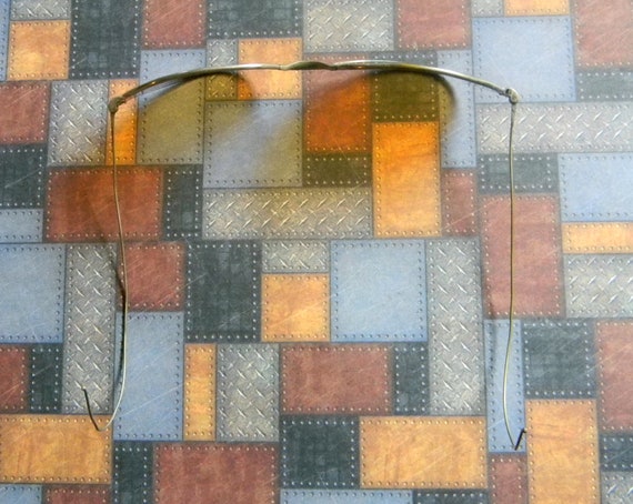 Rare Large Lens Amber Tinted Vintage / Antique Av… - image 3