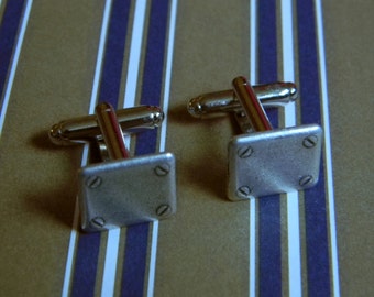 Unique Steampunk Costume Accent Cuff Link Set. Two Matching Cuff Links for your LARP Steampunk Cosplay Ensemble!