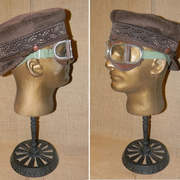 Awesome Vintage Steampunk Goggles - Excellent Unissued Condition Military Goggles for Steampunk Fans