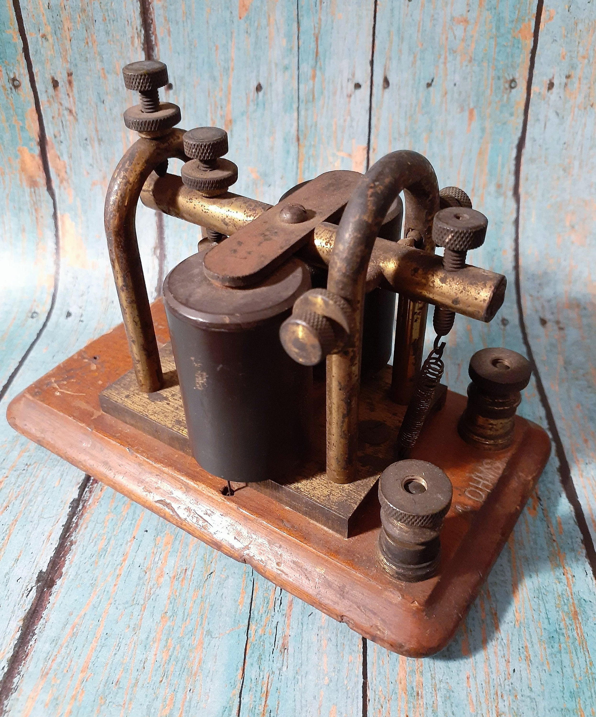 Ancienne Clé Morse Télégraphe – Vintage USA, Pour Pièces (ne Fonctionne Pas)