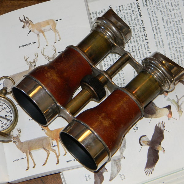 Outstanding Antique Binoculars Mfg in France by Chevalier, Paris "Jockey Club" Model - Great Condition with Wonderful Clarity and Easy Focus