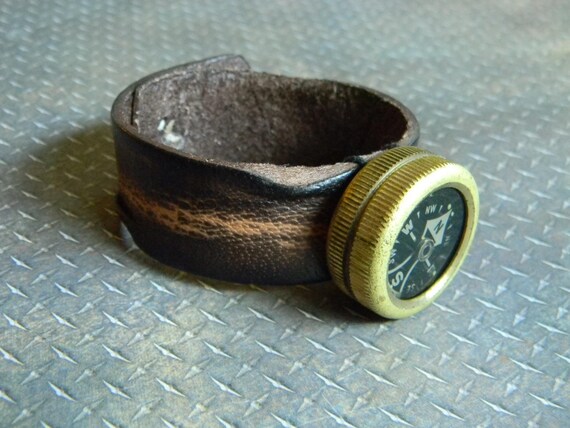 Unique Custom Steampunk Style Distressed Leather … - image 4