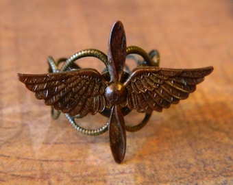 Vintage Ring For Steampunk Aficionados - Made By Curiosity Shopper Crew