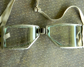 Awesome Vintage Steampunk Goggles. Great Condition Vintage Wide Vision Cesco Goggles for Steampunk Fans.