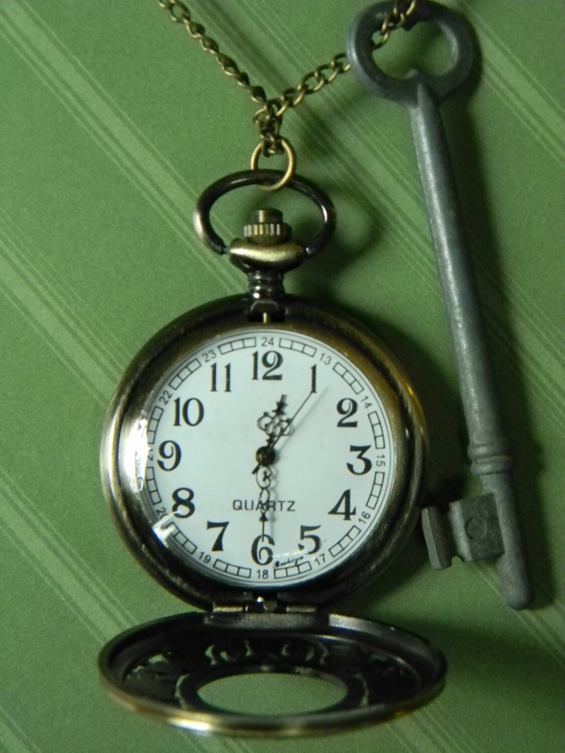 Viktorianischer Modeschmuck Steampunk Taschenuhr Vintage Zeitmesser Uhr Schmuck 