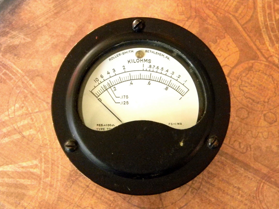Cool Functional Vintage Ohmmeter. Kilohm Gauge Mfg. by Etsy