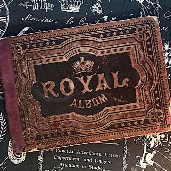 Fascinating Victorian "Royal Album: Authentic Portraits of the Crowned Heads of Europe." Circa 1892. Sixteen Portraits Accordion Bound. Wow!