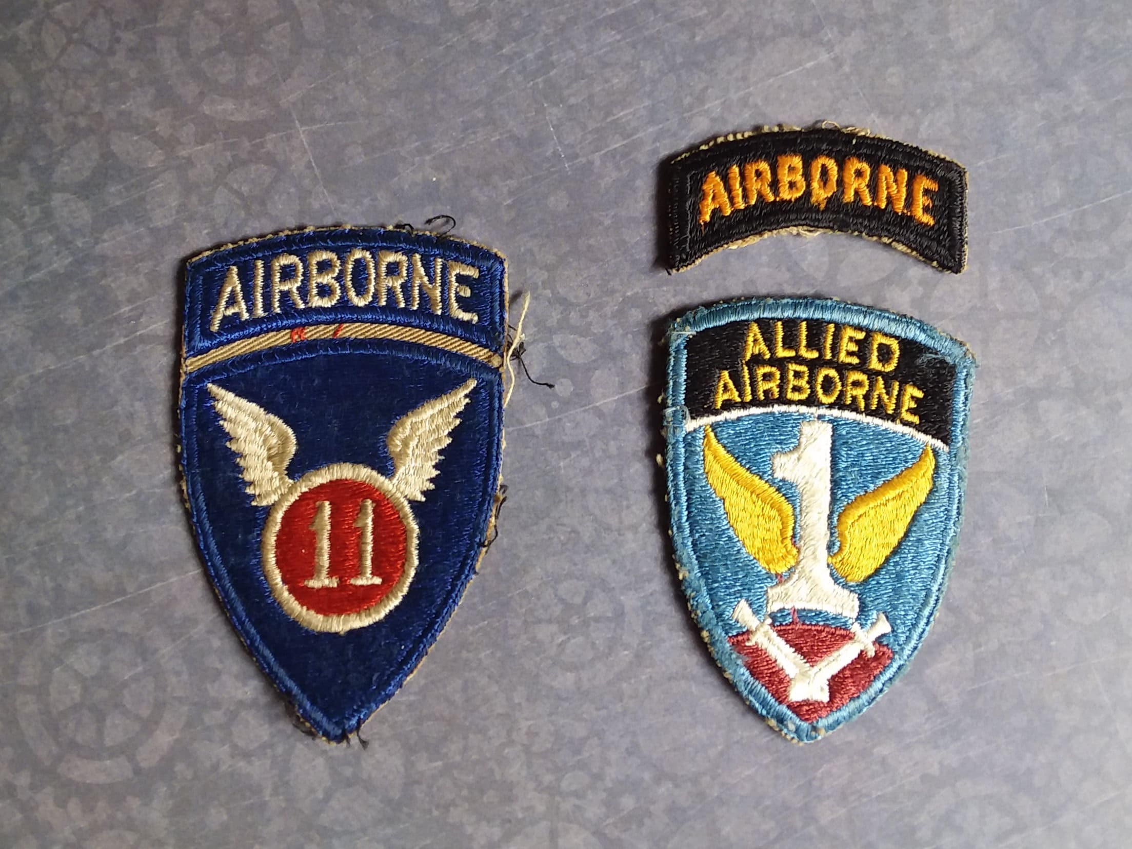 Airborne Etc Invasion European Theater Wonderful Vintage & World War II Era Insignia Military Uniform Patches Air Cadet Army Air Corps