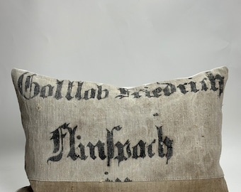 Gottlob - German Grainsack Pillow Cover