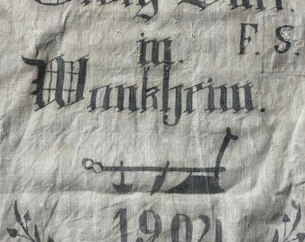 Antique German Grain Sack (grainsack)