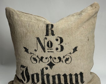 No 3 - German Grainsack Pillow Cover