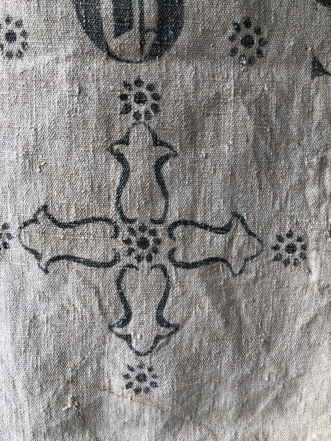 Antique German Grain Sack 2sided 1890 Etsy