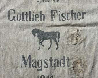 Antique German Grain Sack (grainsack)