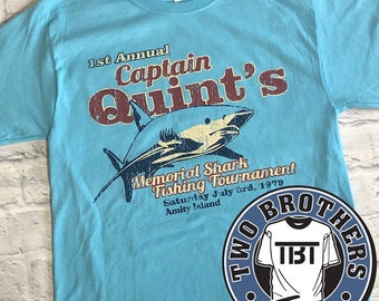 Captain Quint's Memorial Shark Fishing Tees