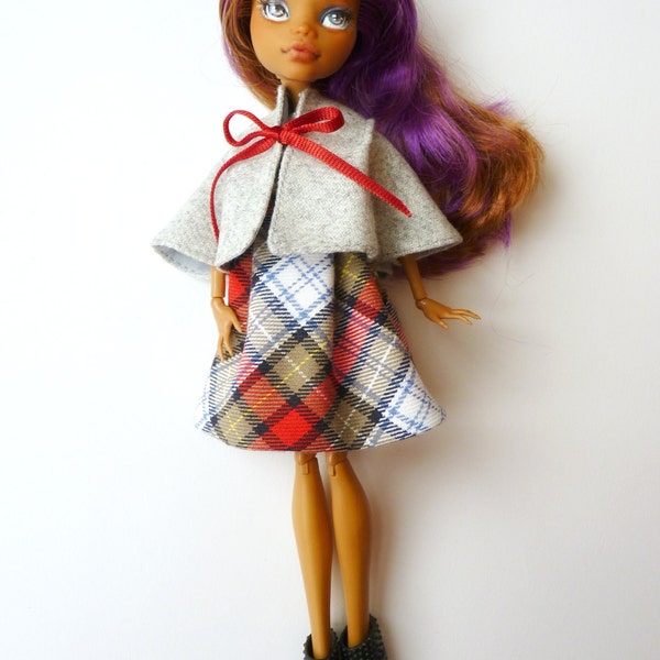 Set of coat and dress for Monster High doll