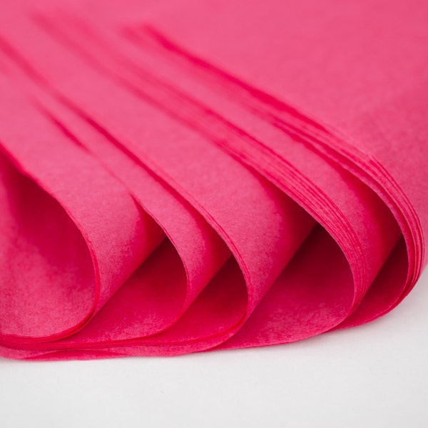 Deep Pink Tissue Paper Sheets Bulk | Raspberry Tissue Paper Sheets | Bright Pink Tissue Paper Sheets | Berry Tissue paper Packaging Bulk