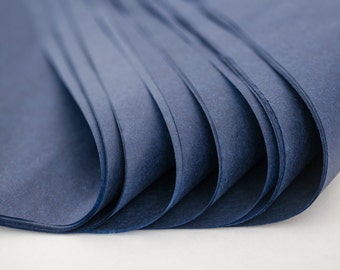 Navy Blue Tissue Paper 24 Sheets | Bulk Midnight Blue Tissue Paper | Dark Blue Tissue Paper |