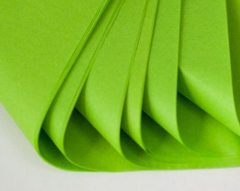 Lime Green Tissue Paper 24 Sheets | Apple Green Tissue Paper | Bright Green Tissue Paper Sheets | Chartreuse Green