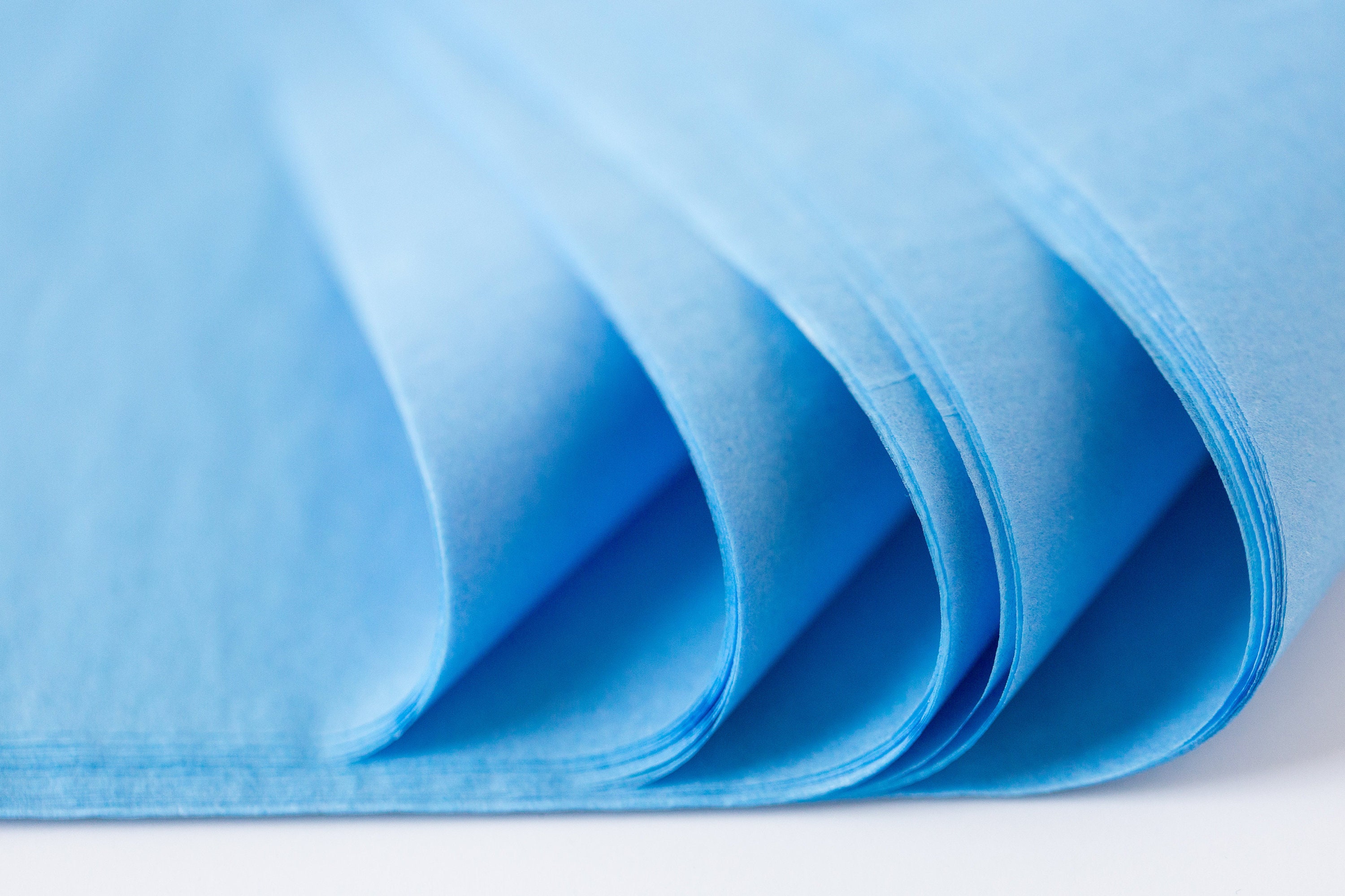 Cornflower Blue Tissue Paper Bulk 24 Sheets Dusty Blue Tissue