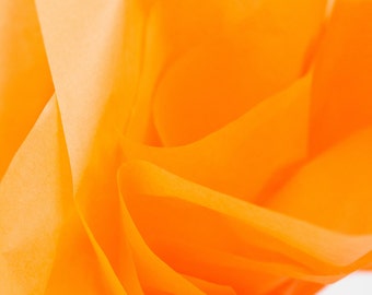 Apricot Tissue Paper | Premium Tissue Paper 24 Sheets Orange | Tangerine Orange Tissue Paper | Light Orange Tissue Paper Bulk | DIY Wedding