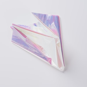 Iridescent Cello Sheets Pearlescent Cello Sheets Opal Mylar Holographic Sheets Pearlized Cellophane image 4