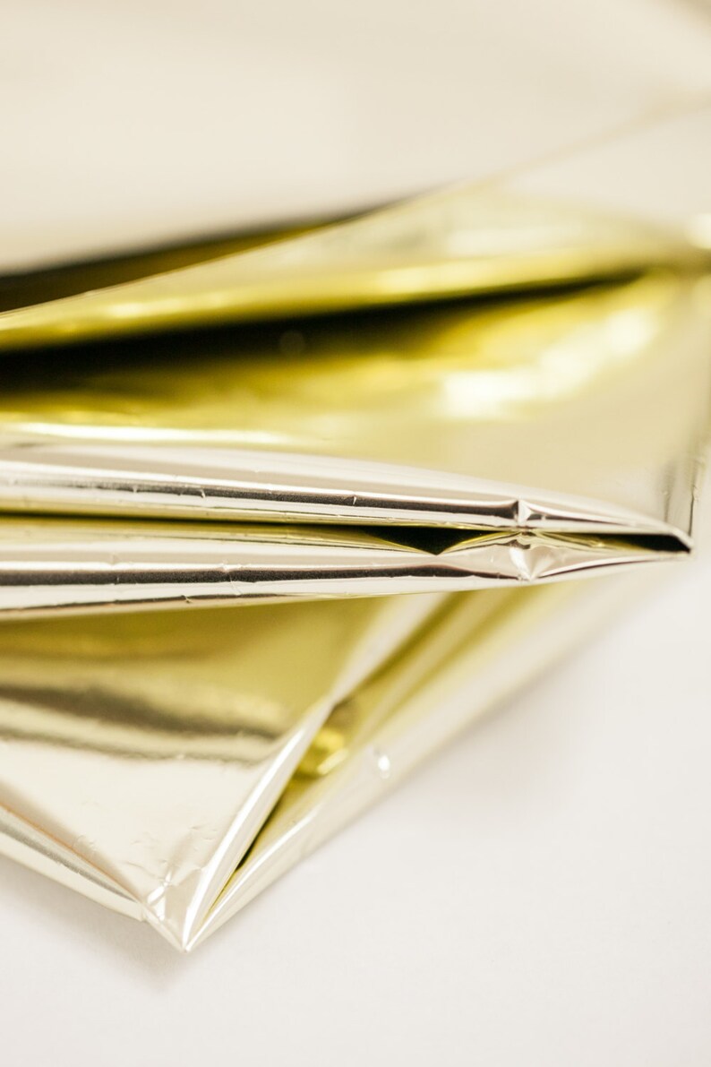 Gold Mylar Metallic Gold Mylar Tissue Paper 10 Sheets Gold Etsy UK