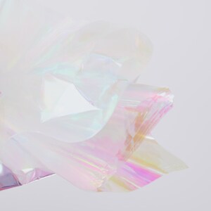 Iridescent Cello Sheets Pearlescent Cello Sheets Opal Mylar Holographic Sheets Pearlized Cellophane image 3