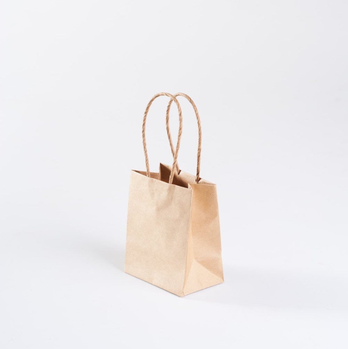 50 Small Kraft Paper Gift Bags with Handles Mini Gift Bags Etsy