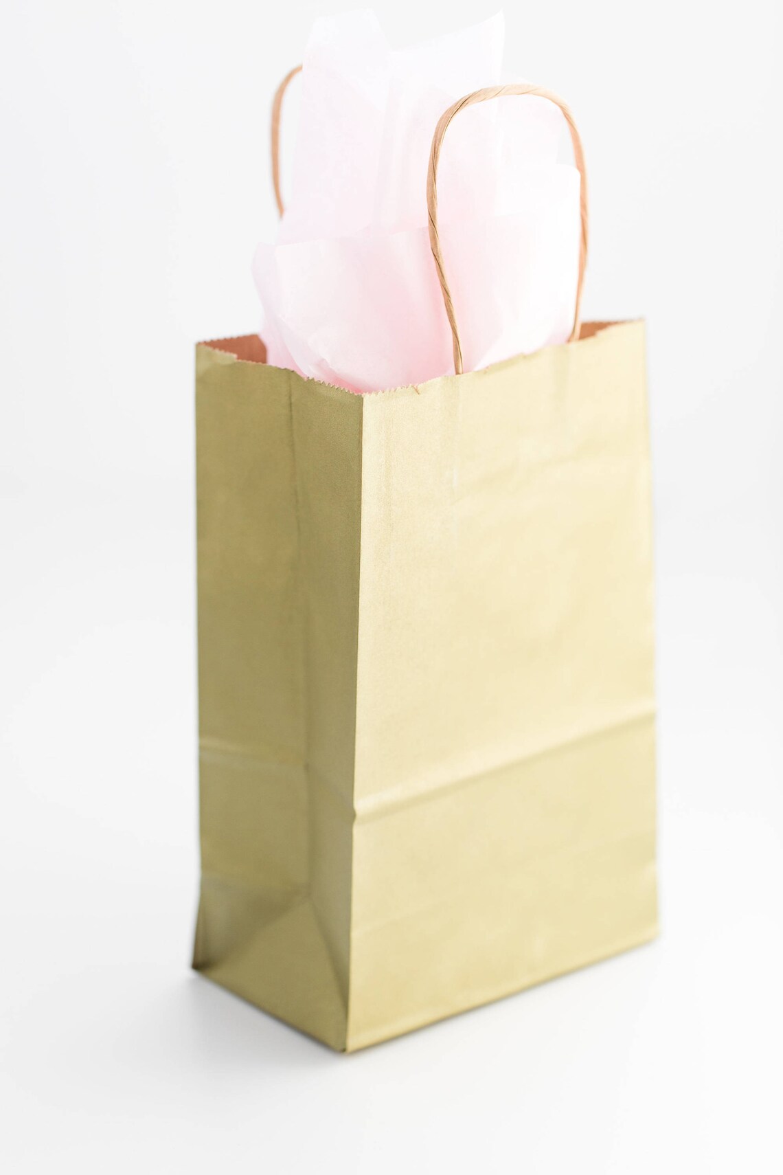 12 Gold Gift Bags With Handles for Wedding Guests Bag Etsy