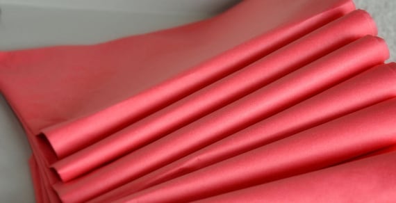 Island Pink Tissue Paper 24 Sheets Bulk Flamingo Pink Tissue Paper Coral  Tissue Paper Vibrant Coral Pink Tissue Paper Bulk 