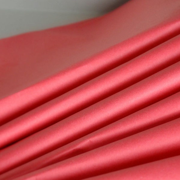 Island Pink Tissue Paper 24 Sheets Bulk | Flamingo Pink Tissue Paper | Coral Tissue paper  | Vibrant Coral Pink Tissue Paper Bulk