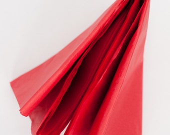 Red Tissue Paper 24 Sheets | Christmas Red Tissue Paper Bulk | Crimson Tissue Paper | Scarlet Tissue Paper | Ruby Red Tissue Paper