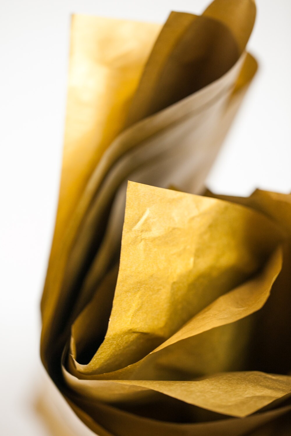 Metallic Gold Tissue Paper 10 Sheets | Double Sided Deep Gold Tissue …