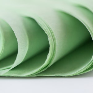 Willow Green Tissue Paper Bulk 24 Sheets Dusty Green Tissue Paper Willow Pistachio Celadon Tissue Paper image 4