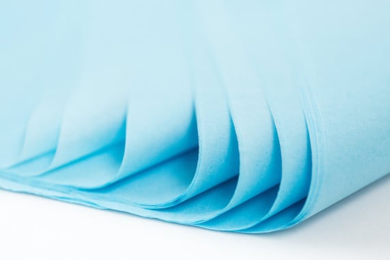 Light Blue Tissue Paper 24 Sheets Sky Blue Tissue Paper Pale Blue