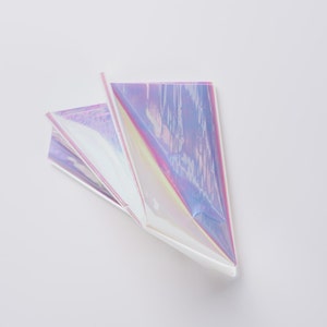 Iridescent Cello Sheets Pearlescent Cello Sheets Opal Mylar Holographic Sheets Pearlized Cellophane image 2