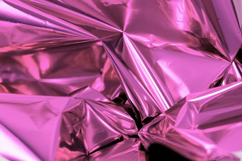 Medium Pink Mylar 10 Sheets Metallic Pink