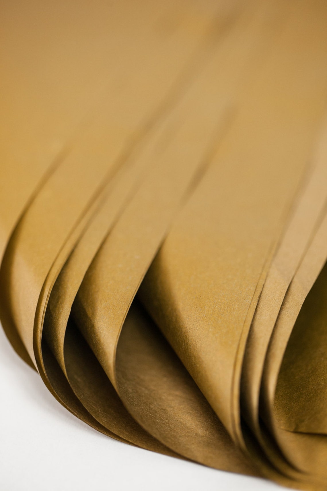 Metallic Gold Tissue Paper 10 Sheets Double Sided Deep Gold Etsy