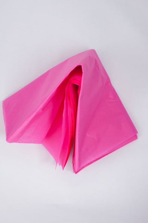 Hot Pink Tissue Paper 24 Sheets Bulk Neon Pink Tissue Paper Cerise Tissue  Paper Bright Pink Magenta Tissue Paper Fuchsia 