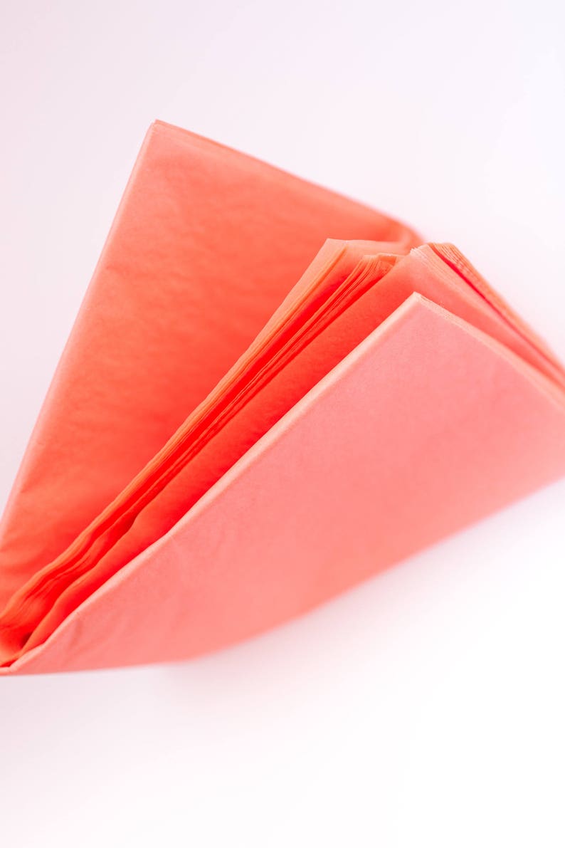 Koralle Tissue-Papier 24 Blatt Masse Erröten Tissue-Papier ...