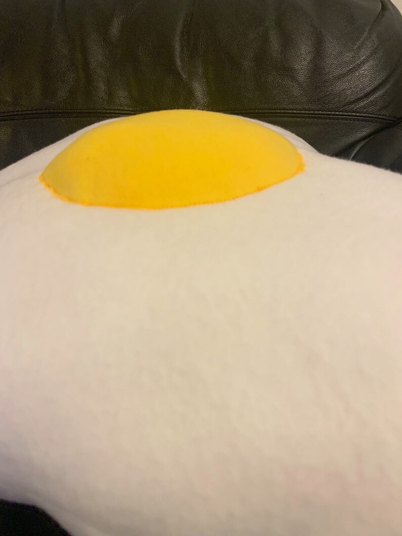 Medium handmade funky fried egg cushion/pillow.Home decor Etsy
