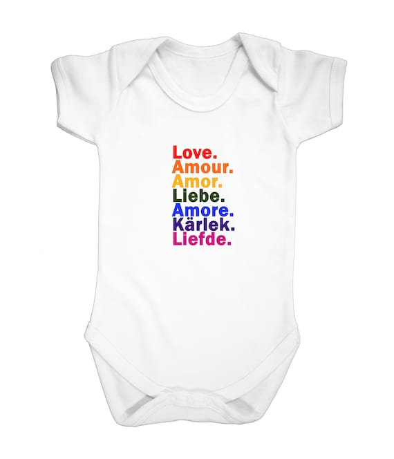 Rainbow Love Wins Baby High Quality Super Soft Cotton
