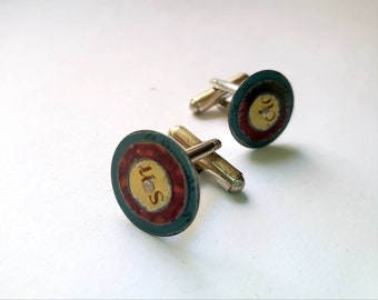 Recycled metal cuff links