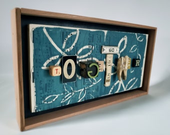 Come Together | found object wall art