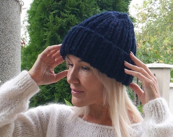 Thick Knit Beanie - Etsy