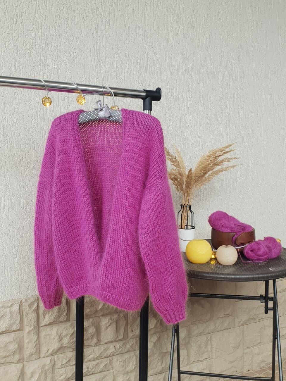 Fuschia cardigan sweater clearance